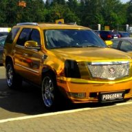 gold cadillac